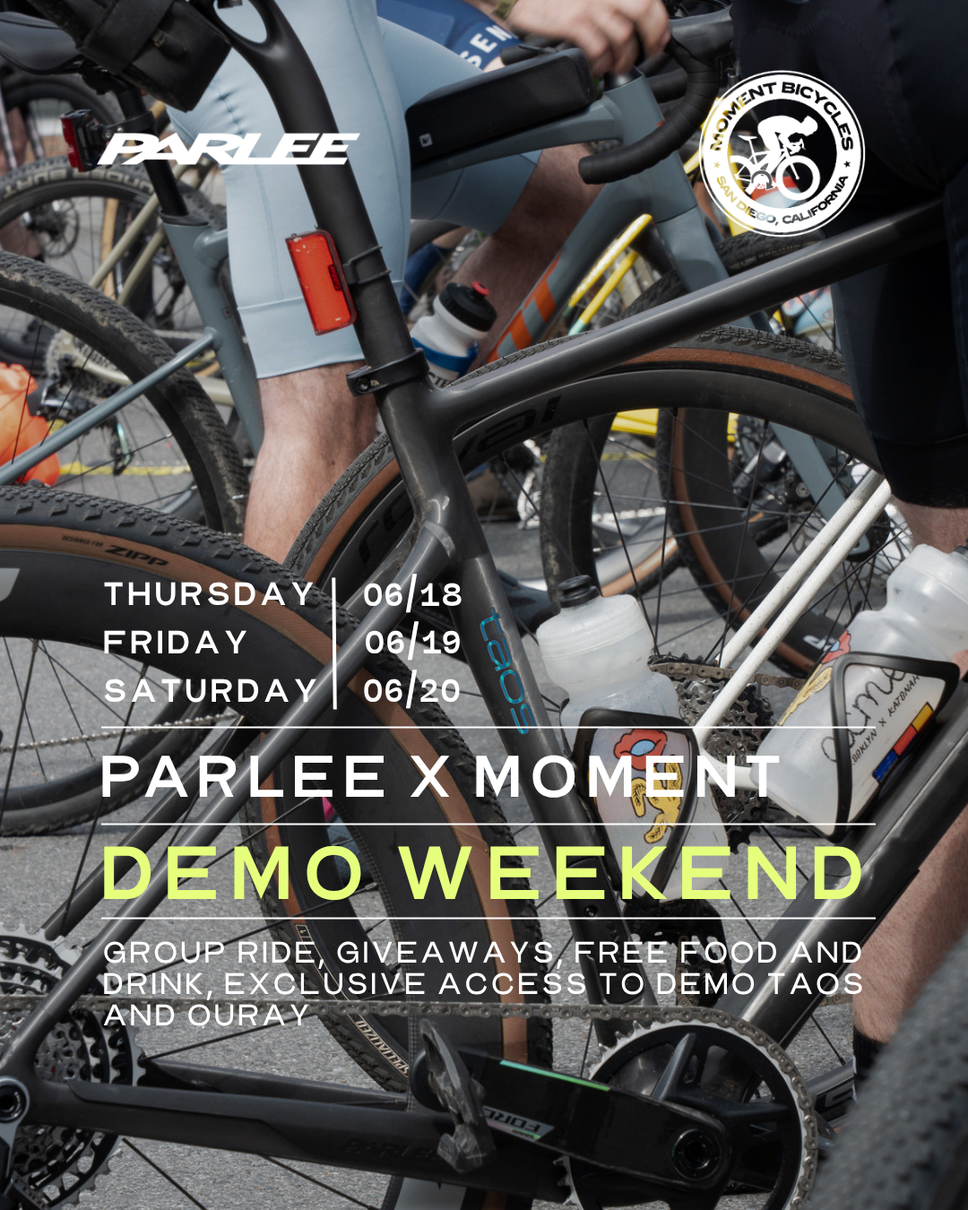 Parlee x Moment Bicycles Demo Weekend