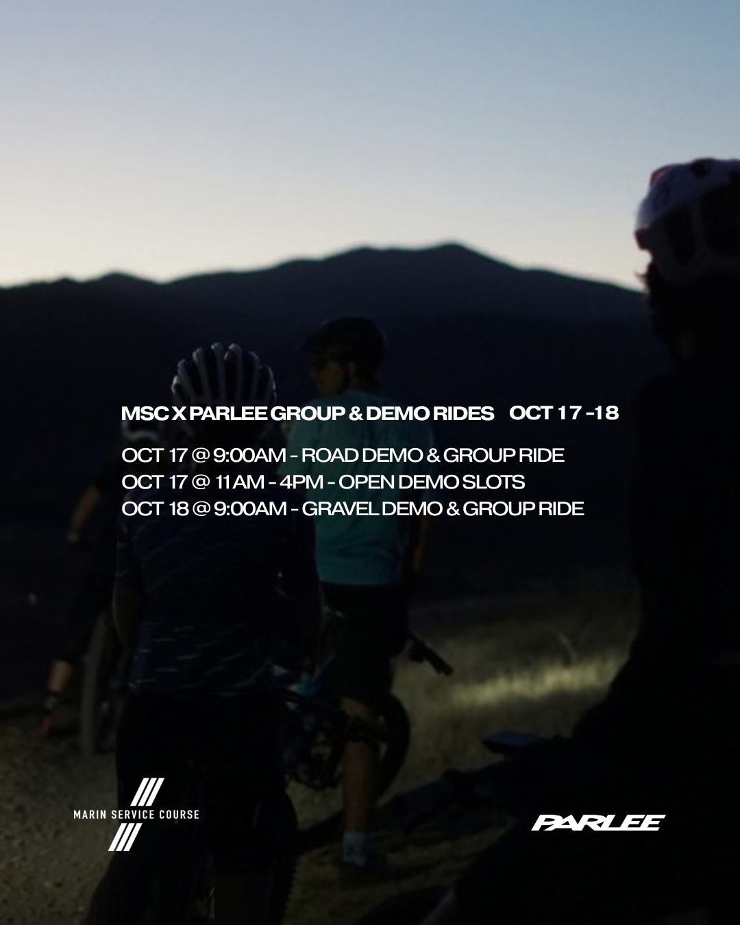 Marin Service Course x Parlee Road Group Ride & Demo